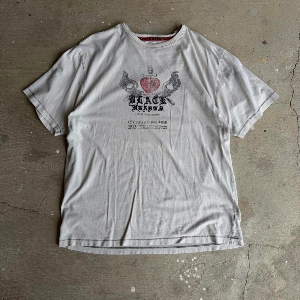 Black Hearts Of The Underground grey t-shirt‎ size XL